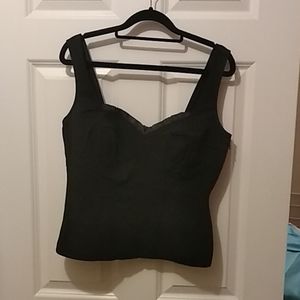 Black corset style blouse